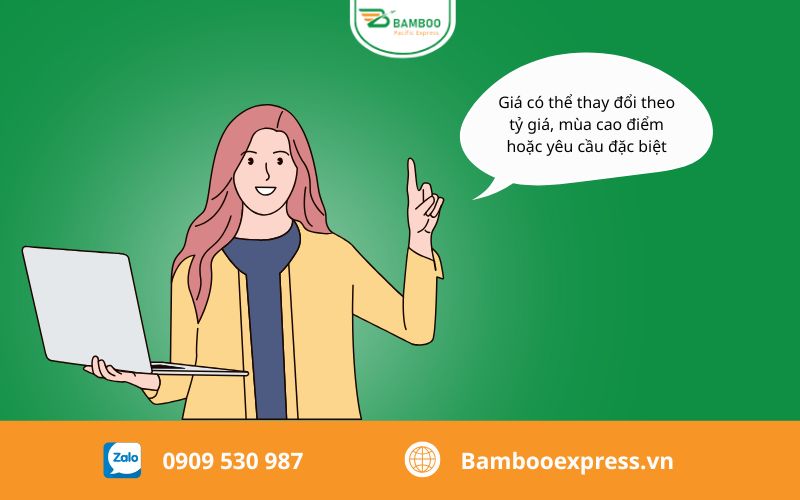 bảng giá gửi hàng đi Trung Quốc