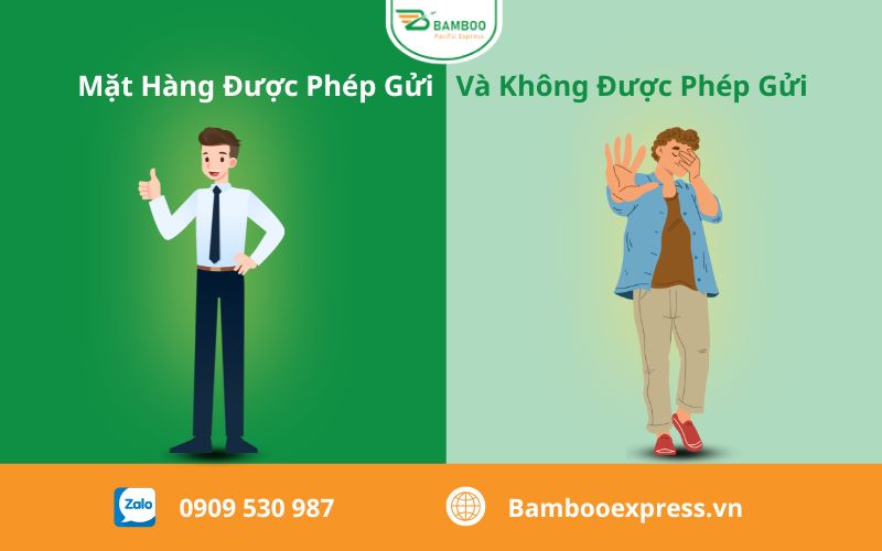 Mặt hàng được và không được phép gửi